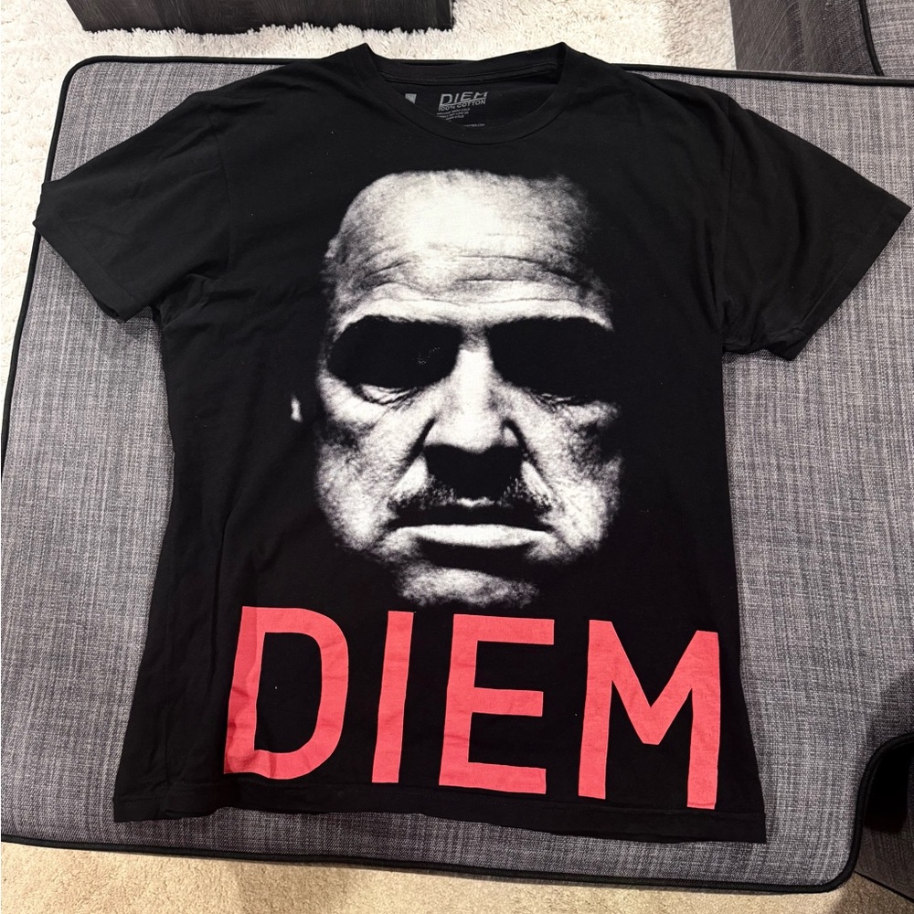 Diem Black Graphic T-Shirt for Men ‘ The Godfather Don Corleone’